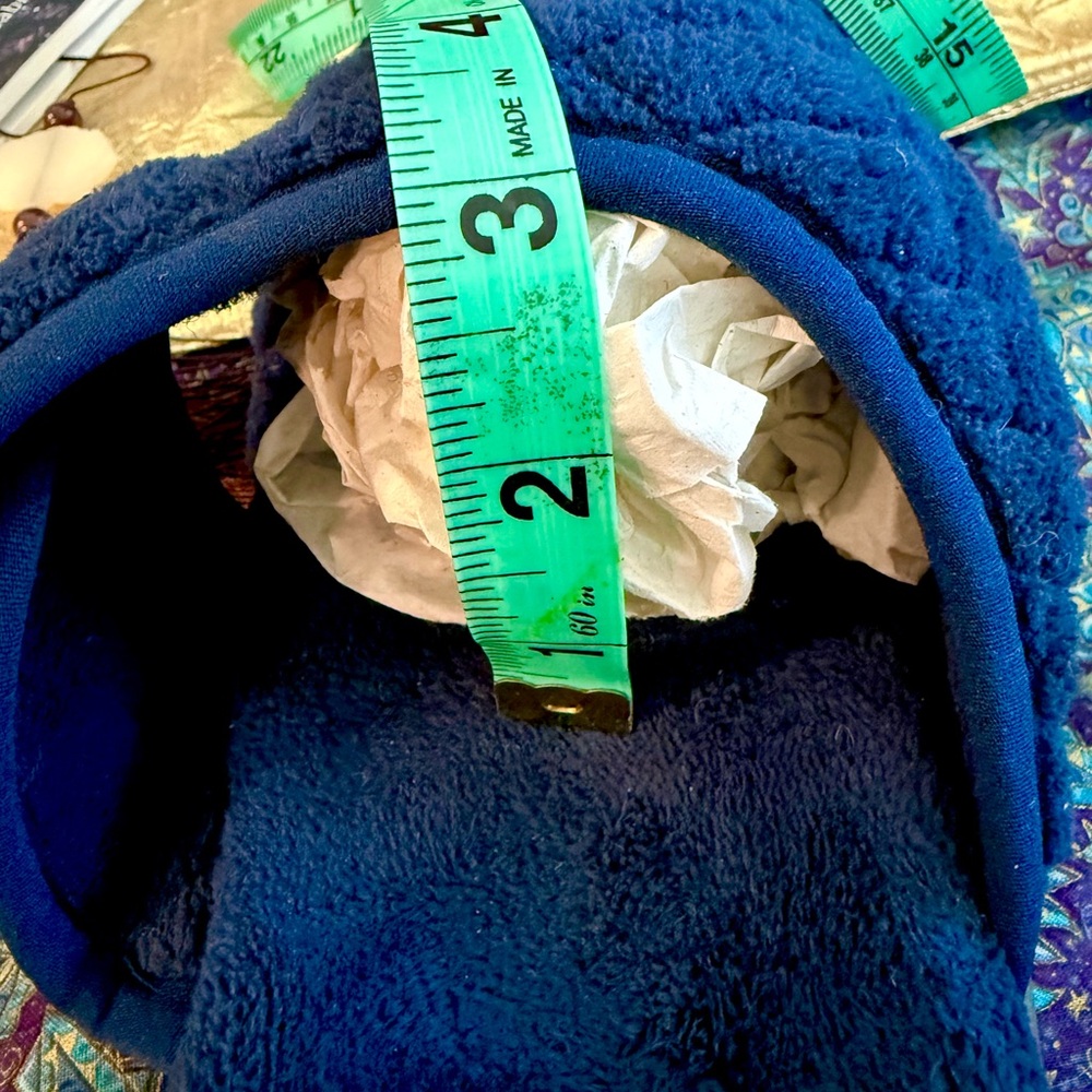 VIONIC  Cozy Navy Blue Quilted Slippers - Picture 12 of 12